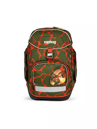 ERGOBAG | Set de mochila escolar 6 piezas PACK Lumi - SuBärkraft | olive